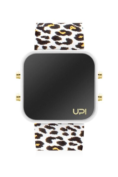 UPWATCH LED GOLD WHITE/LEOPARD