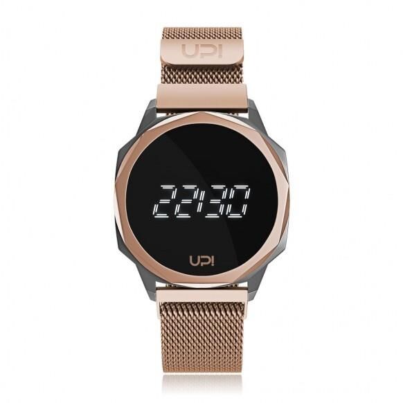 UPWATCH ICON GUN METAL&ROSE LOOP BAND