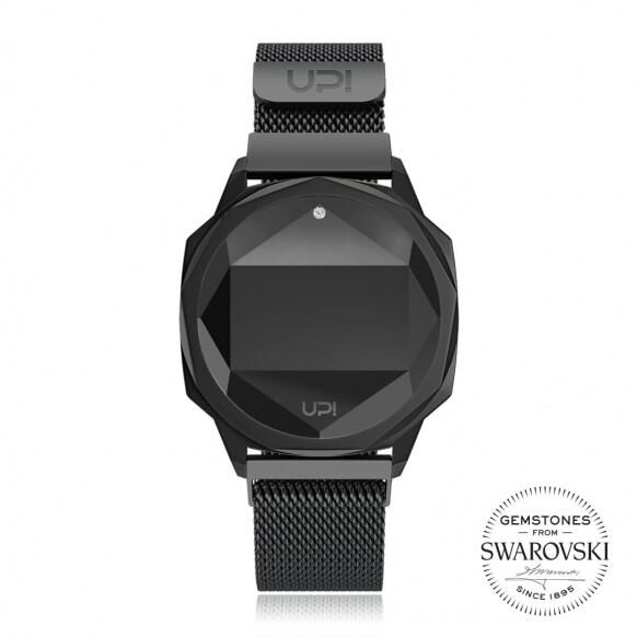 UPWATCH ICON BIG BLACK SWAROVSKI TOPAZ